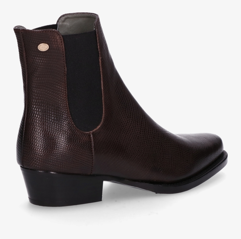 Chelsea Boot Goodyear Printed Leather Dark Brown - Boot, transparent png download