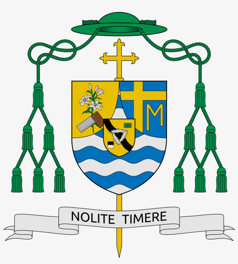 Coat Of Arms Of John Marvin Levoir - Bishop Oscar Jaime Florencio, transparent png download