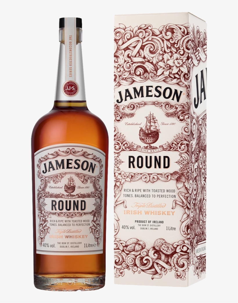 Jameson Deconstructed Round Irish Whiskey 40% 1,0l - Jameson Round, transparent png download