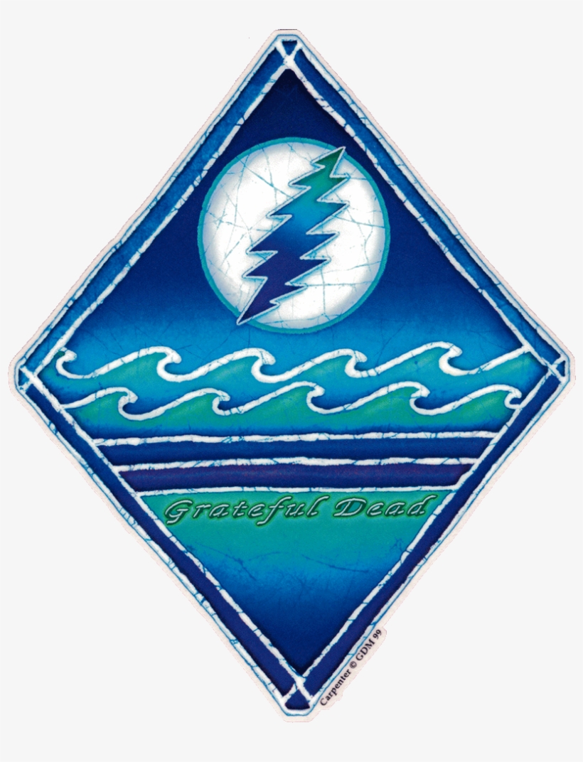 Grateful Dead Lightening Moon - Sticker, transparent png download