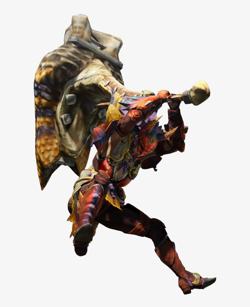 Monsterhunter Marteau - Monster Hunter Hammer User, transparent png download