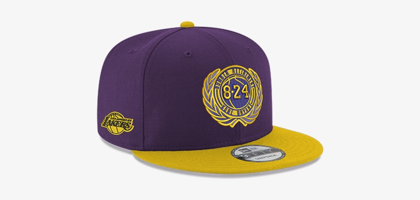 Kobe Bryant 9fifty Gold & Purple Retirement Patch Snapback - Baseball Cap, transparent png download