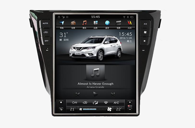 Radio Dvd Gps Android Tesla Style Nissan Qashqai Ref, transparent png download