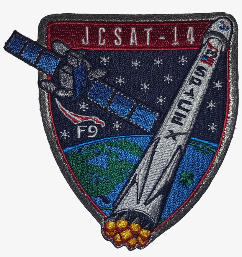 Spacex Jcsat Falcon 9 Mission Patch - Falcon 9, transparent png download