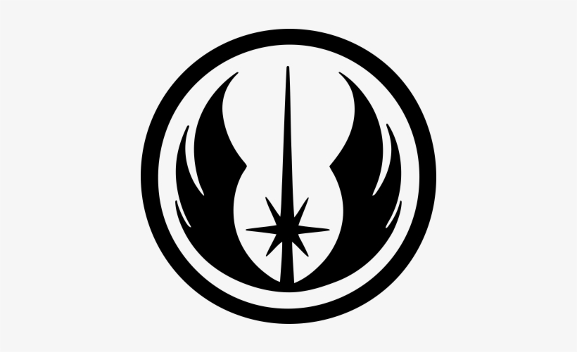 Pegatina Star Wars Orden Jedi - Star Wars Religious Symbol, transparent png download