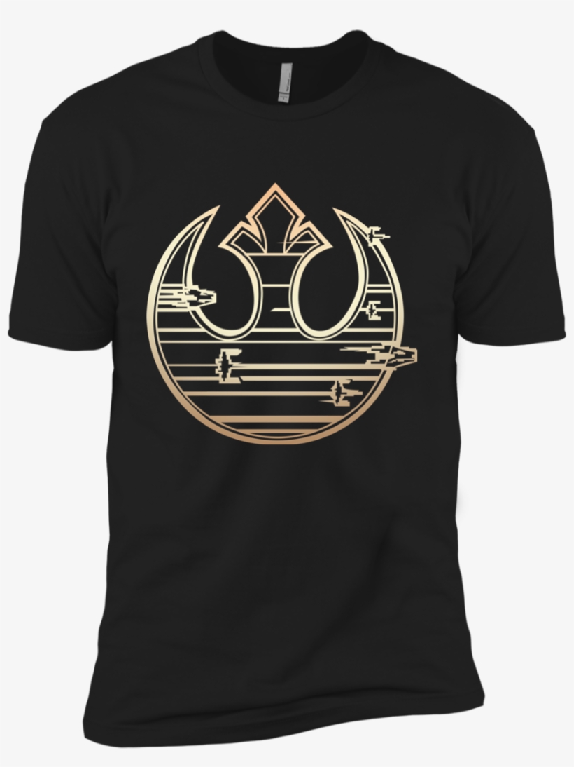 Star Wars Last Jedi Gold Platinum Rebel Fleet Logo - Saigon Motorcycle Club T Shirt, transparent png download