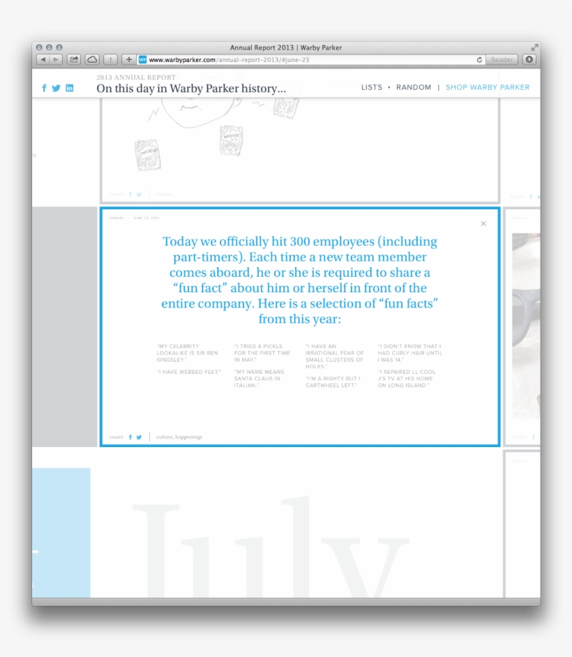Mslk Warby Parker Annual Report 2013 - Vuejs Form Examples, transparent png download