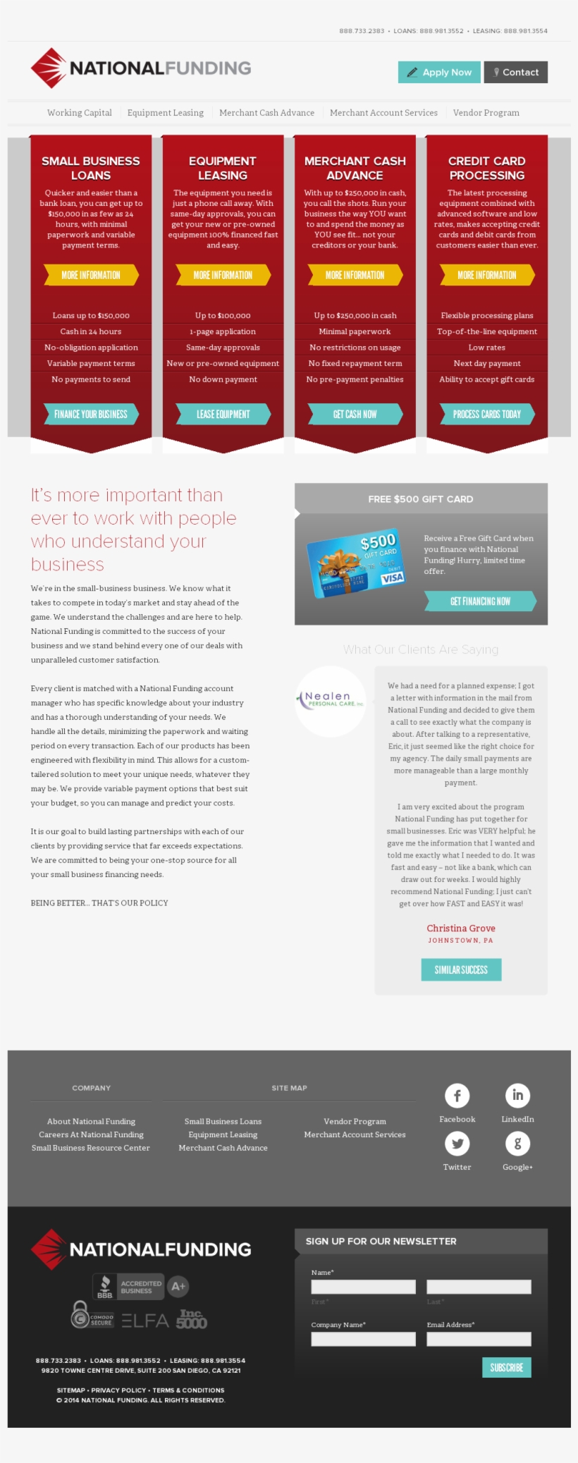 National Funding Competitors, Revenue And Employees - Flyer, transparent png download