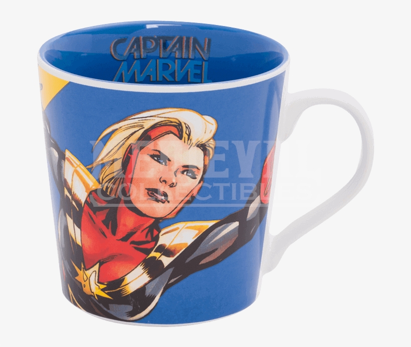 Captain Marvel 12 Oz. Ceramic Mug, transparent png download