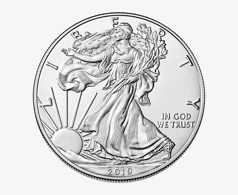 Silver American Eagle - 2018 American Eagle Silver Dollar, transparent png download