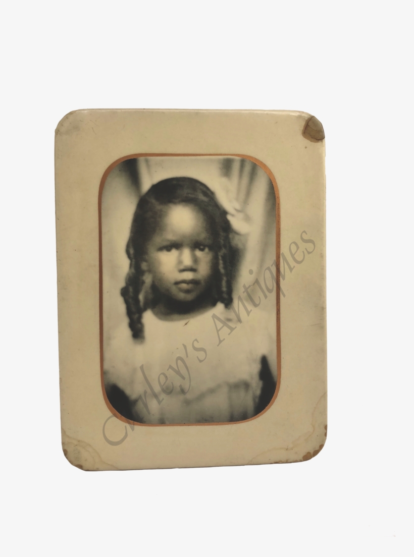 Vintage 1930s Strong Gaze African American Girl Child - Sketch, transparent png download