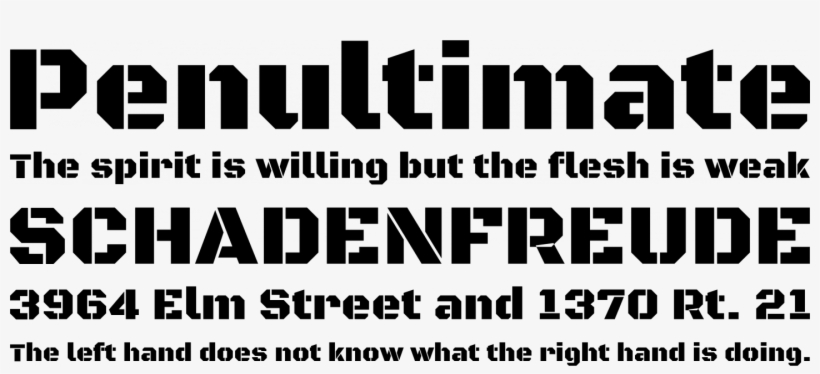 Black Ops One Font Phrases - Palo Alto Font, transparent png download