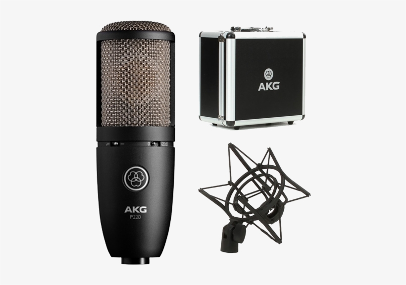 Akg P220 Large Diaphragm Condenser Microphone - Akg Microphones P220, transparent png download