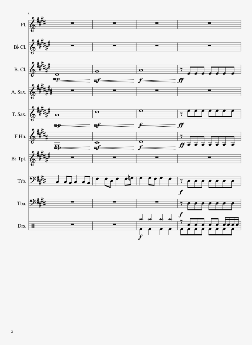 Na Na Na - Kirby Dreamland Theme Alto Sax Sheet Music, transparent png download