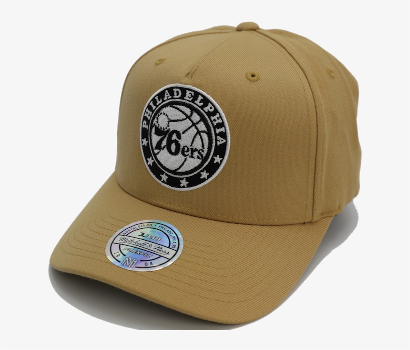 Philadelphia 76ers Mitchell & Ness Wheat 110 Flex Snapback - Philadelphia 76ers Mitchell & Ness Nba Xl Logo, transparent png download
