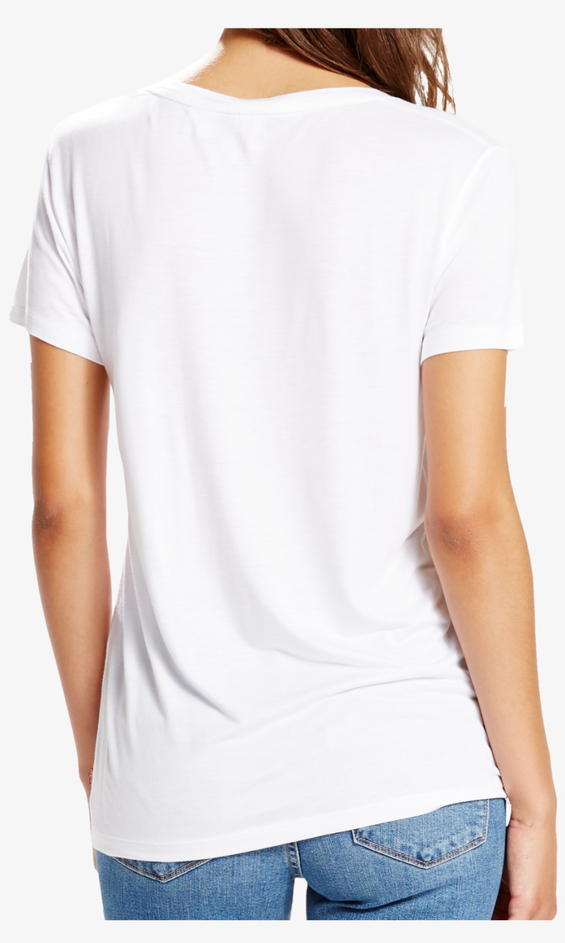 Levis Shirt Weiss V Neck Rückansicht - Photo Shoot, transparent png download