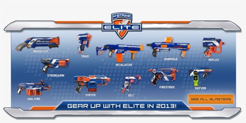Elet Nerf Gu - Nerf Elite Todas, transparent png download