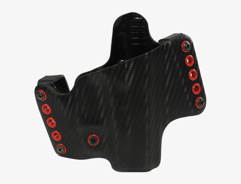 Dsg Hr Glock 26/27/28/33 Carbon Fiber W/red Hardware - Handgun Holster, transparent png download