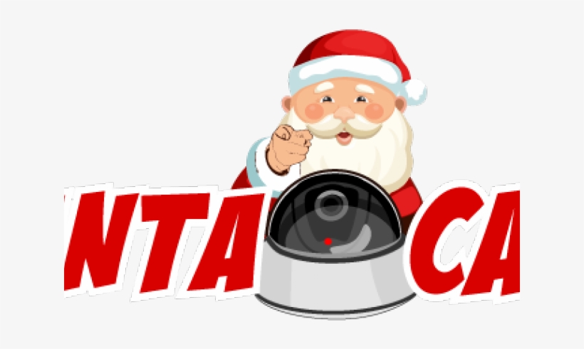 Santa Clipart Camera - Santa Cam Clipart, transparent png download