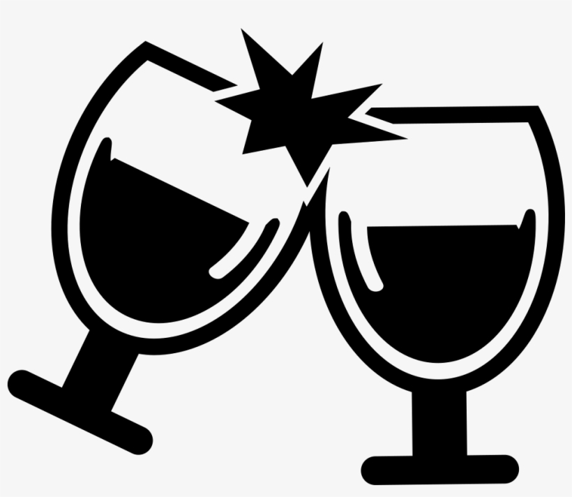 Wine Glasses Cheers Comments - White Wine Icon Transparent Png, transparent png download
