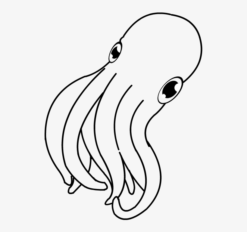 Octopus Lines By Crazzymutt-d5 - Illustration, transparent png download