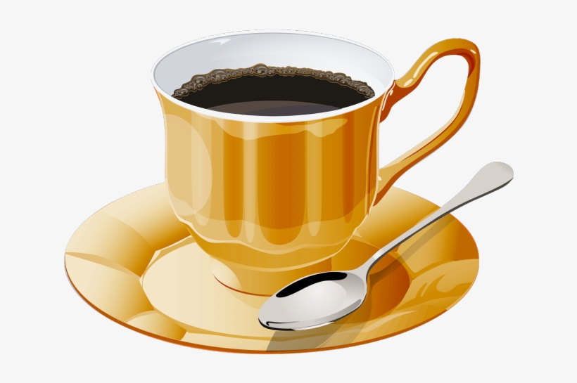 Teacup Clipart Png Tumblr - Yellow Cup Of Coffee, transparent png download
