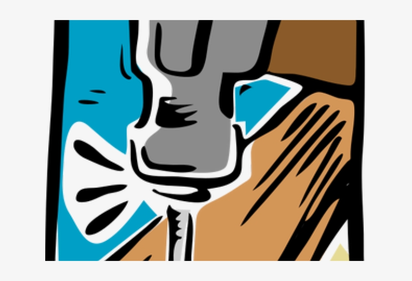 Nail Clipart Hammar - Hammering Nail Clipart, transparent png download