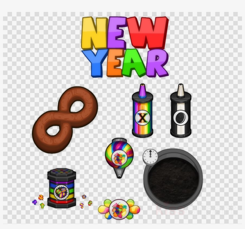 Happy New Year Clipart Papa's Bakeria Papa's Freezeria - Happy New Year, transparent png download