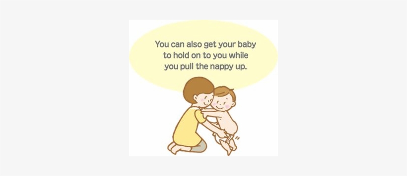 You Can Also Get Baby To Hold On To You While You Pull - Diaper, transparent png download