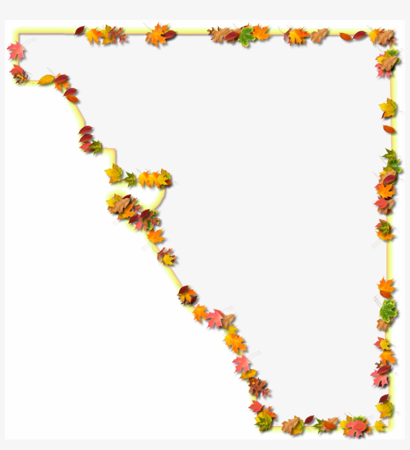 A Yellow And Orange Outline Map Of Osceola With Fall, transparent png download