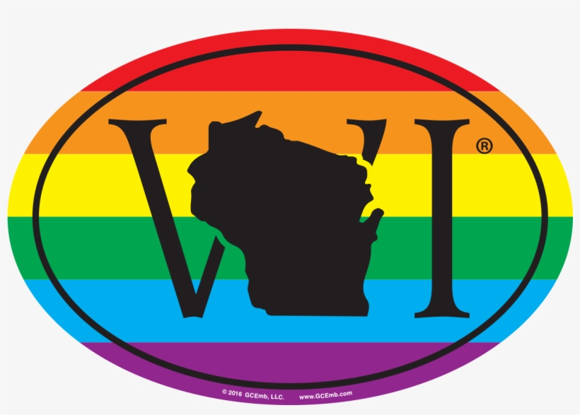 Wi Wisconsin Lgbt Removable X Euro Stickers By Gcemb, - Wisconsin Lgbt, transparent png download