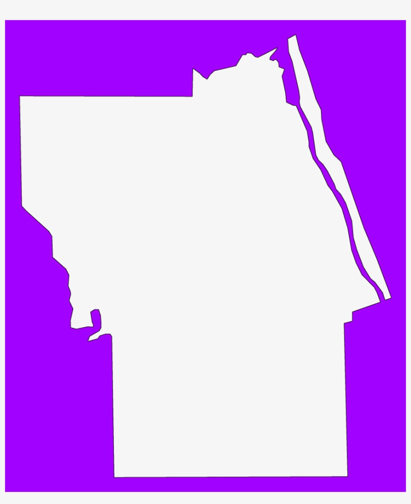 A Plain Frame Map Of Flagler, transparent png download