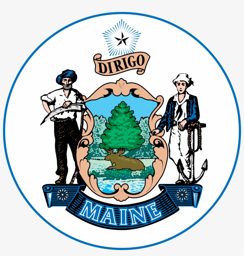 Ahead Of The Maine Primary Election On June 12, 2018, - Maine State Seal, transparent png download