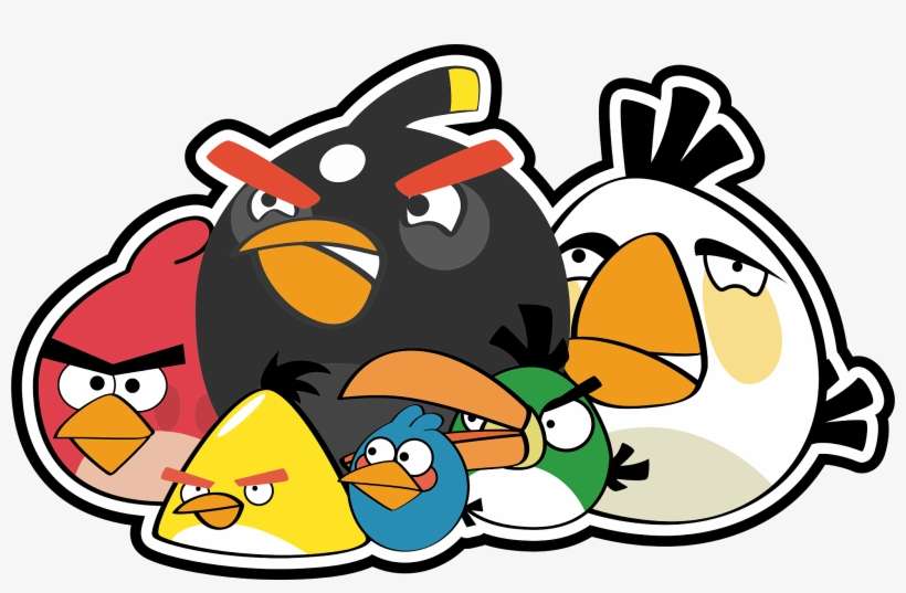 Blue Angry Bird Cake - Angry Birds Em Png, transparent png download