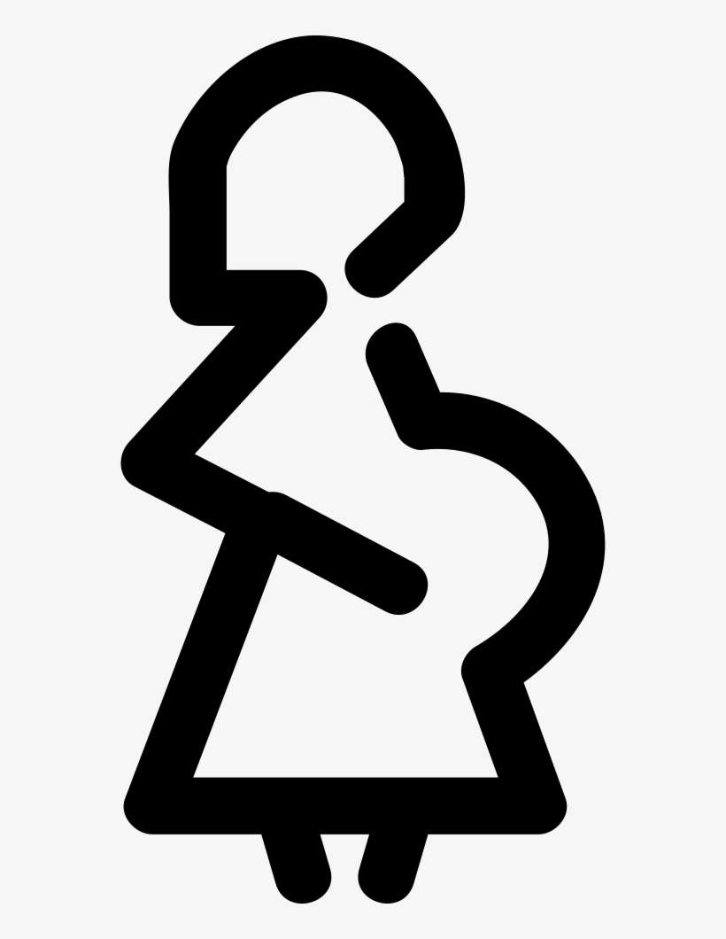 Pregnant Woman - - Sign, transparent png download