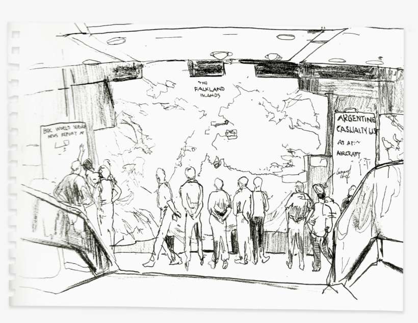 The Falklands War Was A Dark And Tragic Chapter In - Drawing, transparent png download