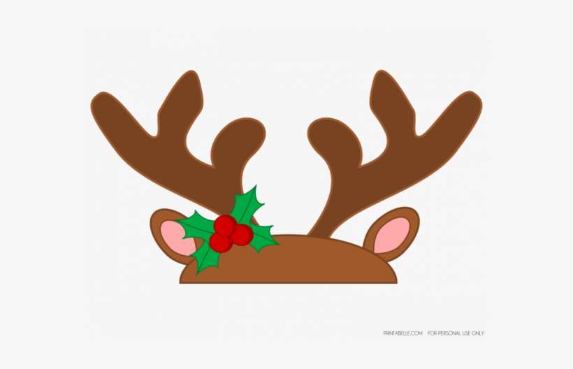 Free Rudolph Antlers Png - Reindeer Antler Clip Art, transparent png download