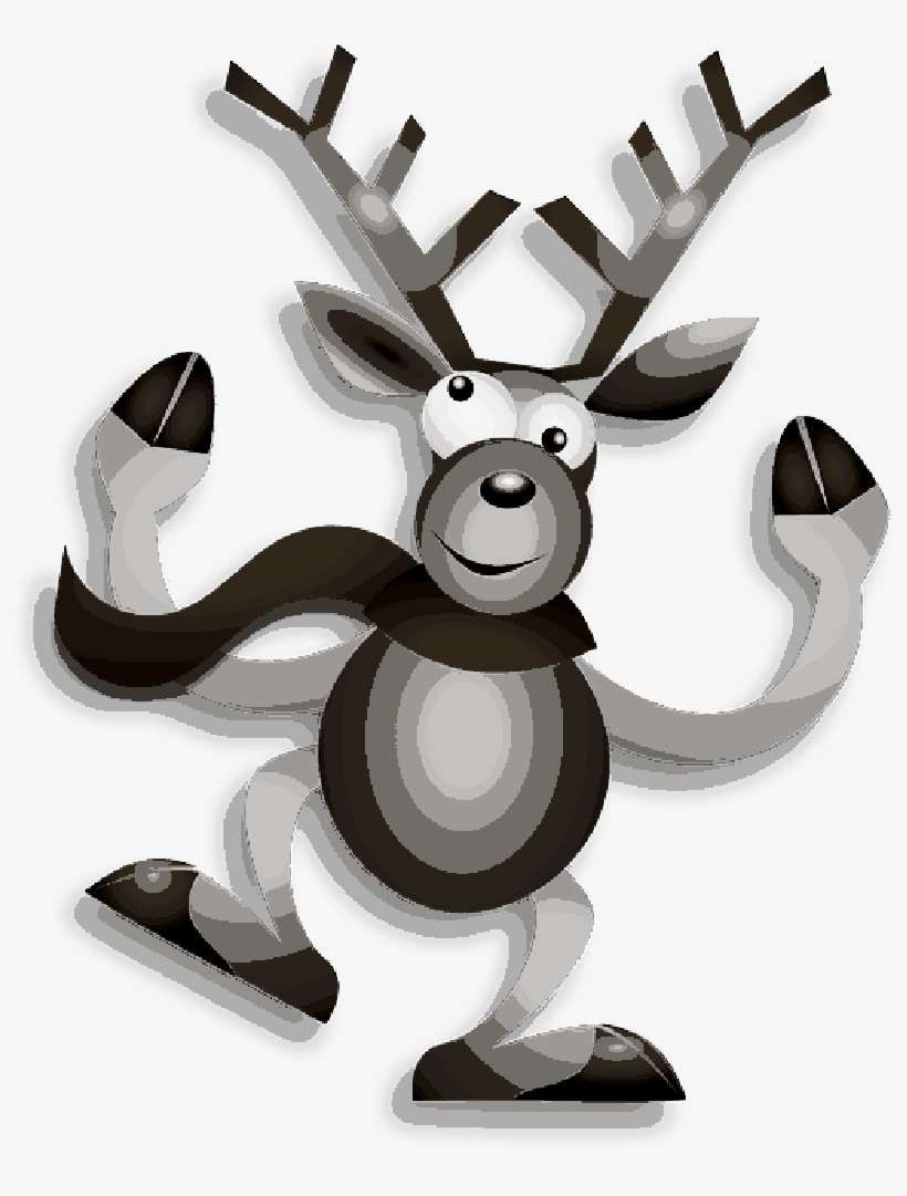 Christmas Antlers Png For Kids - Prancin Dancin Ren-weihnachtskarte Karte, transparent png download