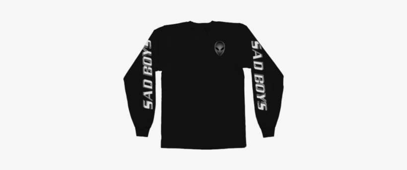 Sad Boys 2001 Black Ls Tee - T-shirt, transparent png download
