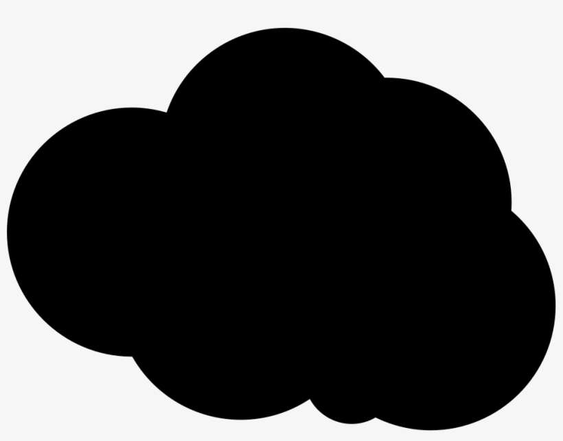 Storm Cloud Comments - Black Round Circle Png, transparent png download
