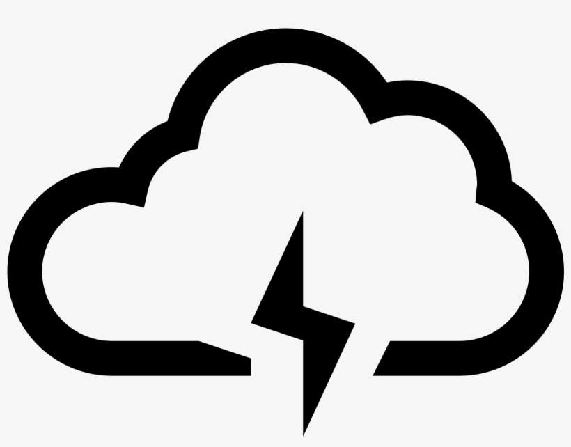 The Icon Is A Stylized Depiction Of A Storm Cloud - Rain Icon, transparent png download