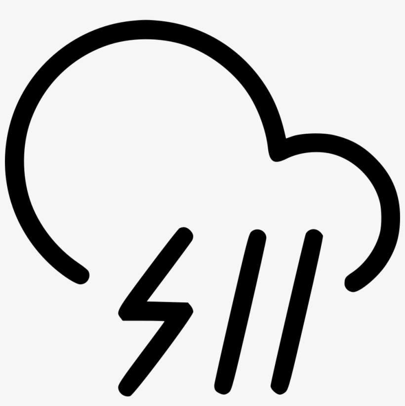 Rain Storm Cloud Lightning Rain Comments - Thunderstorm, transparent png download