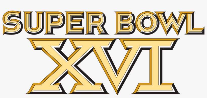 February Clipart Super Bowl - Super Bowl Xvi, transparent png download