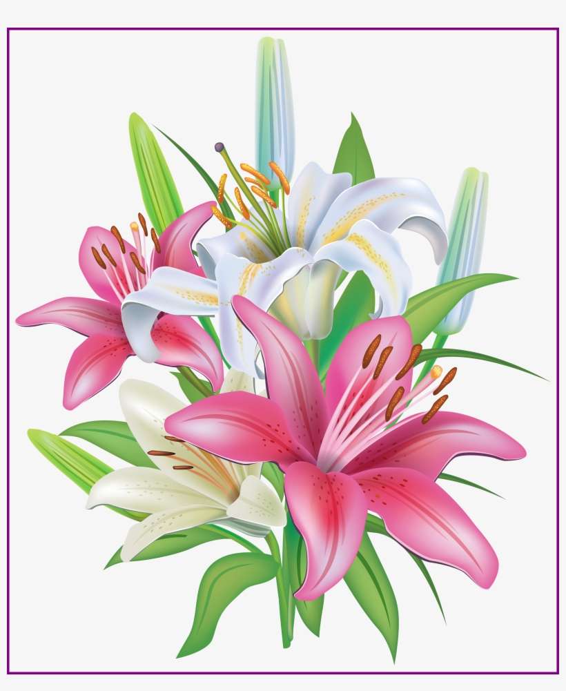 Vector Download Mason Jar Flowers Clipart - Lily Clipart, transparent png download