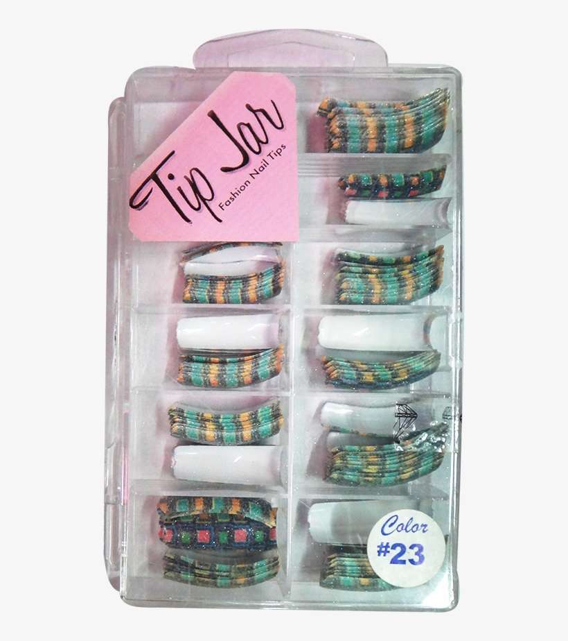 Nail Tips Design- Tip Jar 100 Tips - Tip Jar, transparent png download