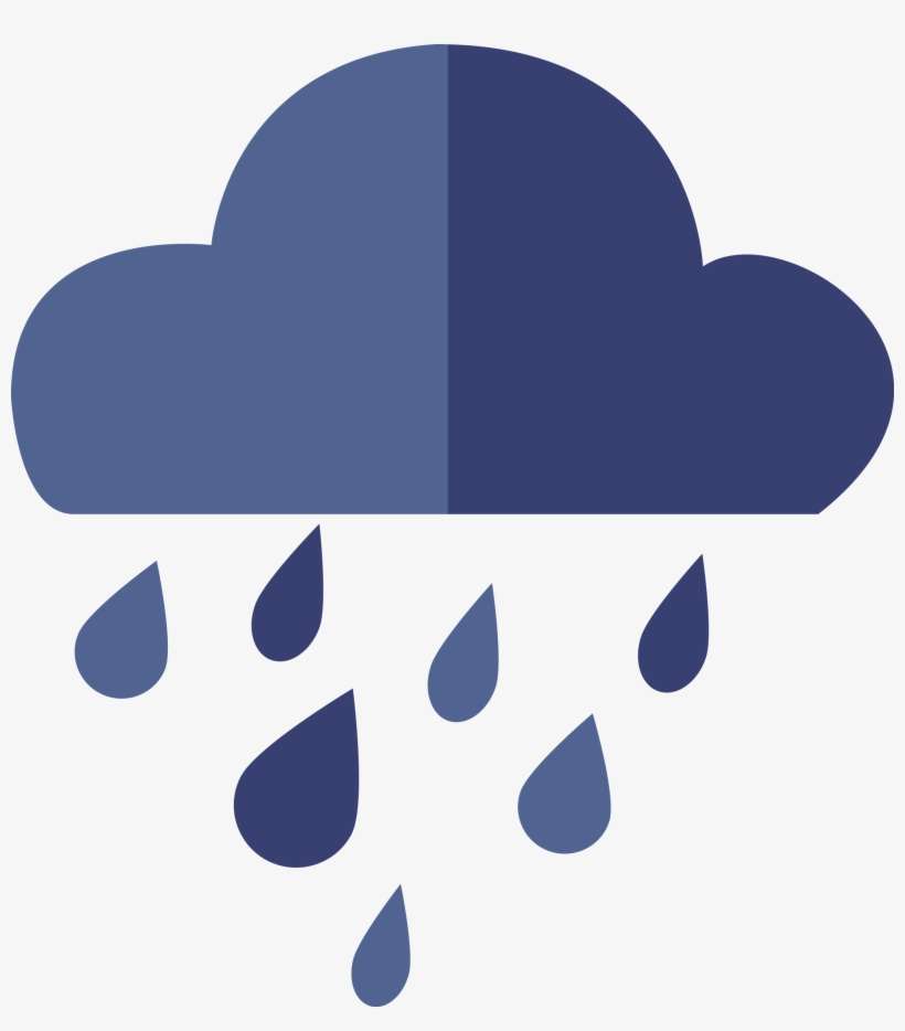 Icon Flat Rain Transprent Png Free - Icone Chuva Png, transparent png download
