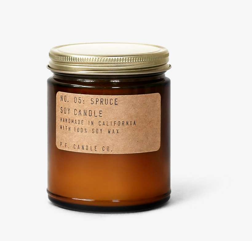 2 Oz Standard Soy Candle In An Amber Glass Jar With - Spiced Pumpkin Soy Candle, transparent png download