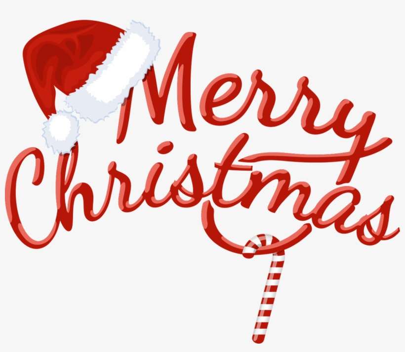 Merrychristmas Christmas Word Wish Red Hat Candycane - Merry Christmas Throw Blanket, transparent png download
