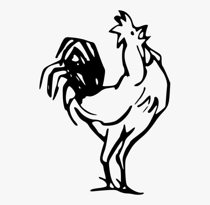 Mexico Clipart Rooster - Rooster Clipart Black And White, transparent png download