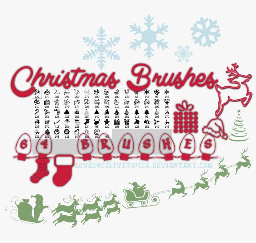 Christmas Brushes - Web Design, transparent png download